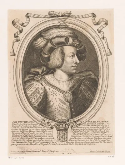 Portret van Lodewijk V, koning van West-Francië