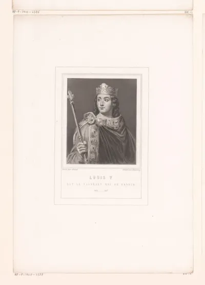 Portret van Lodewijk V, koning van West-Francië