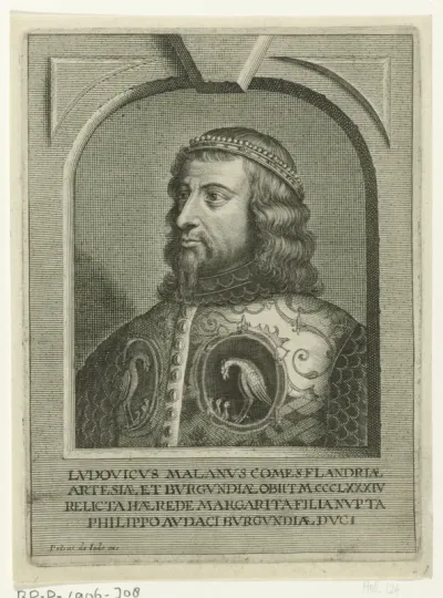 Portret van Lodewijk van Male, graaf van Vlaanderen