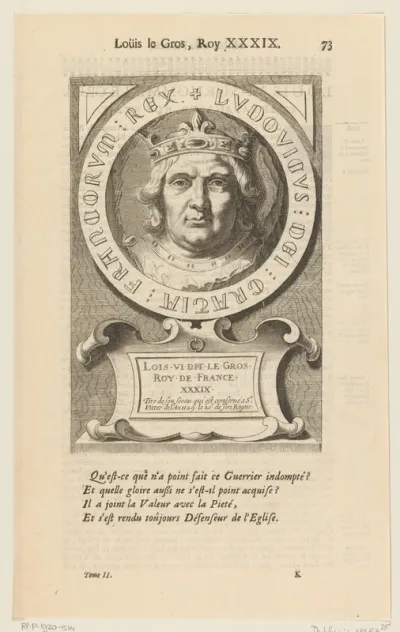 Portret van Lodewijk VI, koning van Frankrijk