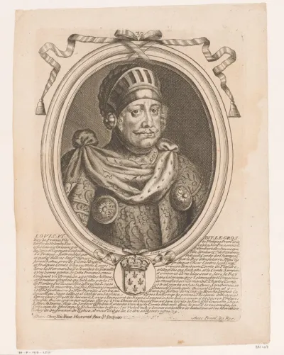 Portret van Lodewijk VI, koning van Frankrijk