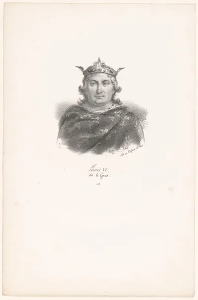 Portret van Lodewijk VI van Frankrijk