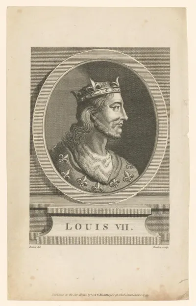 Portret van Lodewijk VII van Frankrijk