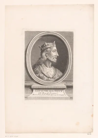 Portret van Lodewijk VII