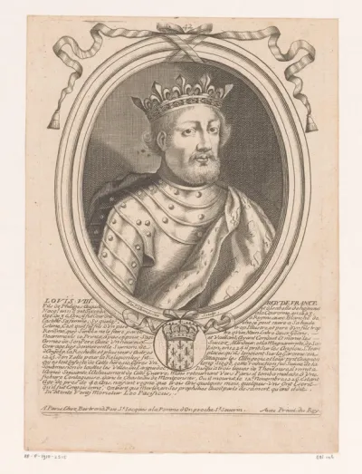 Portret van Lodewijk VIII, koning van Frankrijk