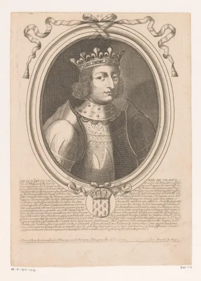Portret van Lodewijk X, koning van Frankrijk