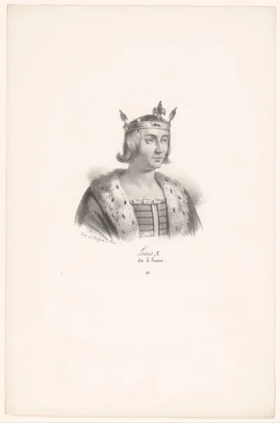 Portret van Lodewijk X van Frankrijk