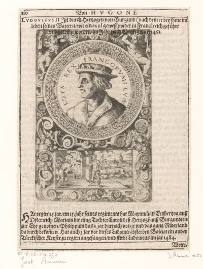 Portret van Lodewijk XI, koning van Frankrijk