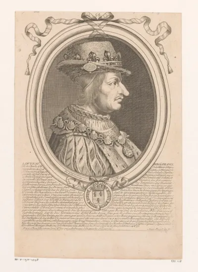 Portret van Lodewijk XI, koning van Frankrijk