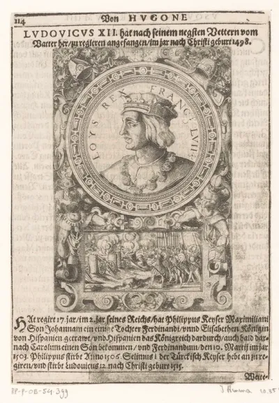 Portret van Lodewijk XII, koning van Frankrijk
