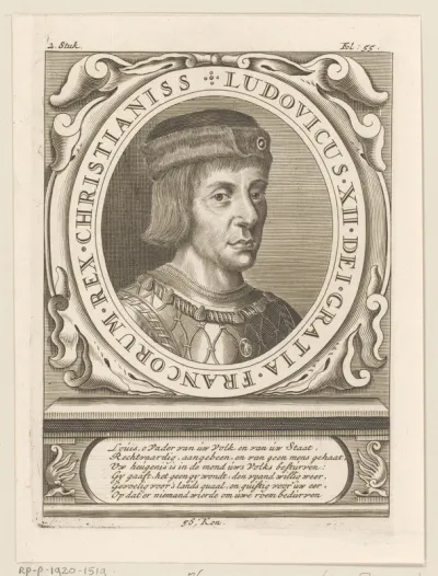 Portret van Lodewijk XII, koning van Frankrijk