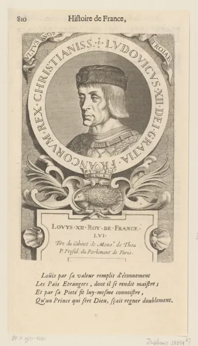 Portret van Lodewijk XII, koning van Frankrijk
