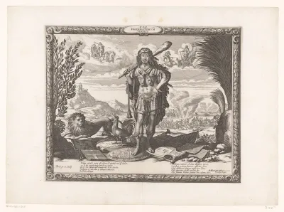Portret van Lodewijk XIII als Hercules