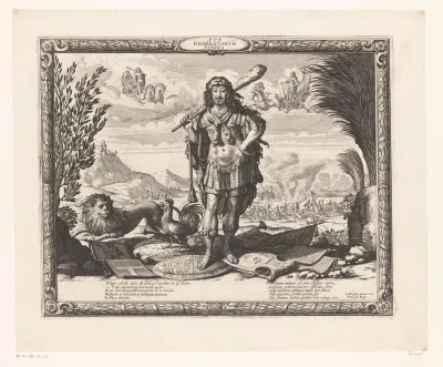 Portret van Lodewijk XIII als Hercules