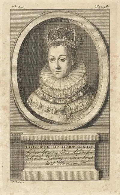 Portret van Lodewijk XIII, koning van Frankrijk
