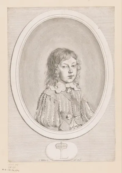 Portret van Lodewijk XIV, koning van Frankrijk, als kind