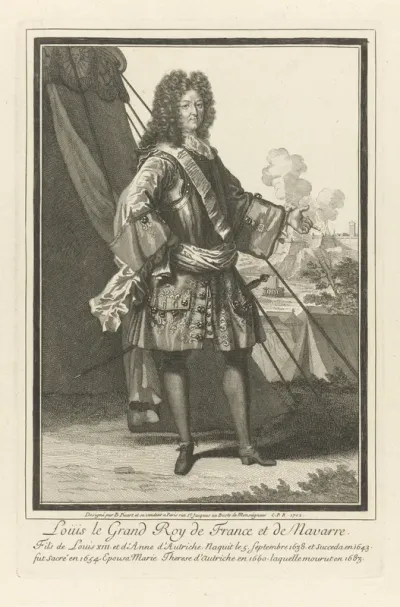 Portret van Lodewijk XIV, koning van Frankrijk en Navarra