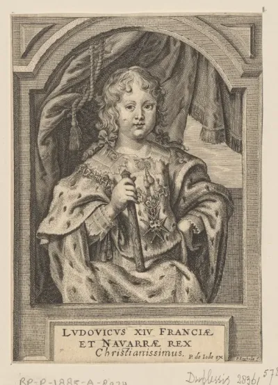 Portret van Lodewijk XIV van Frankrijk als kind