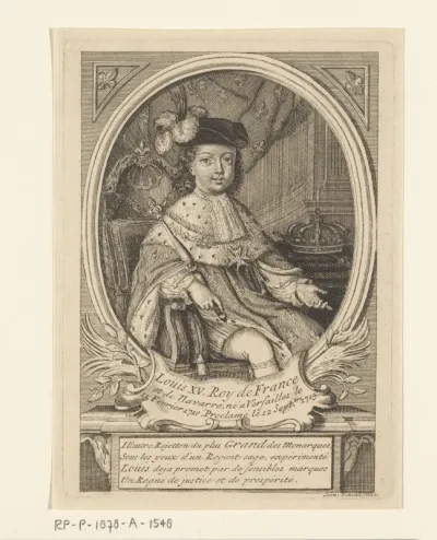 Portret van Lodewijk XV op jonge leeftijd
