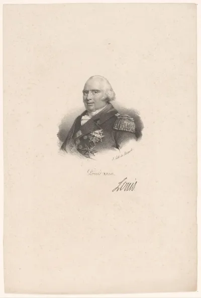 Portret van Lodewijk XVIII van Frankrijk