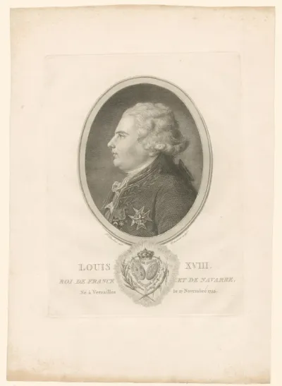Portret van Lodewijk XVIII van Frankrijk