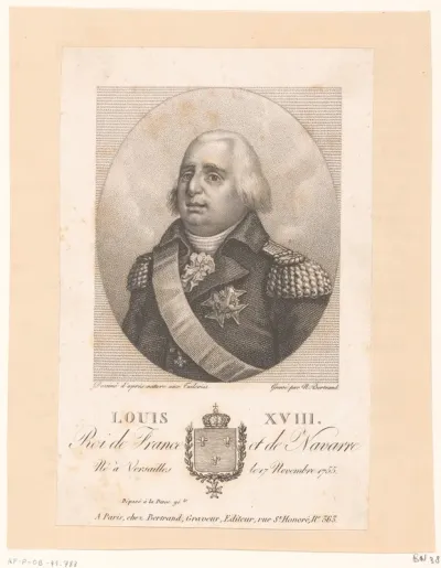 Portret van Lodewijk XVIII