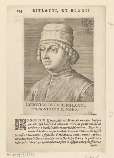 Portret van Lodovico Sforza, hertog van Milaan