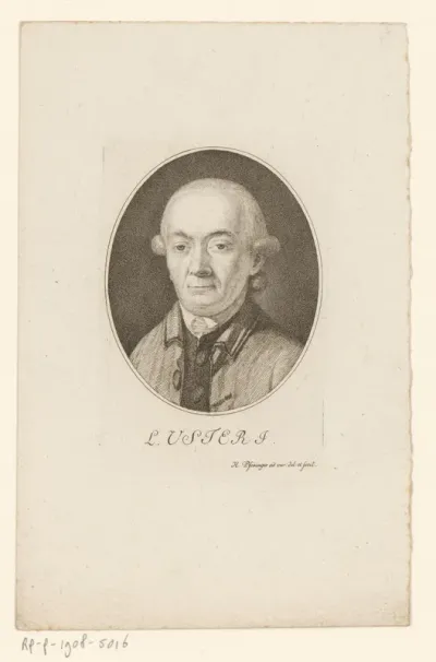 Portret van Lonhard Usteri