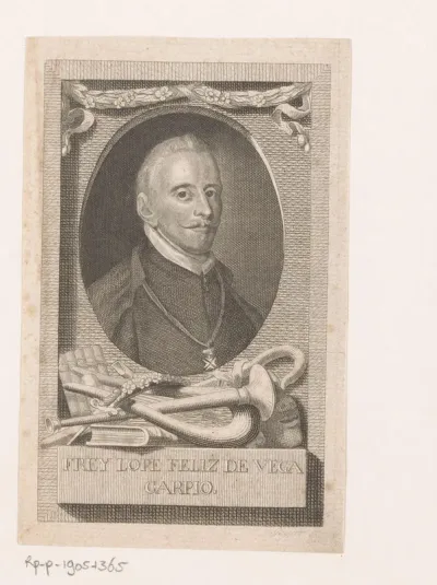 Portret van Lope Félix de Vega Carpio