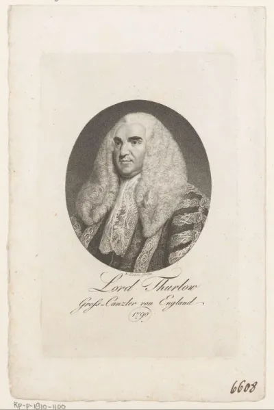Portret van Lord Edward Thurlow