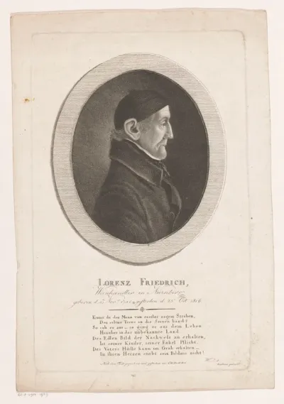 Portret van Lorenz Friedrich