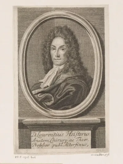 Portret van Lorenz Heister