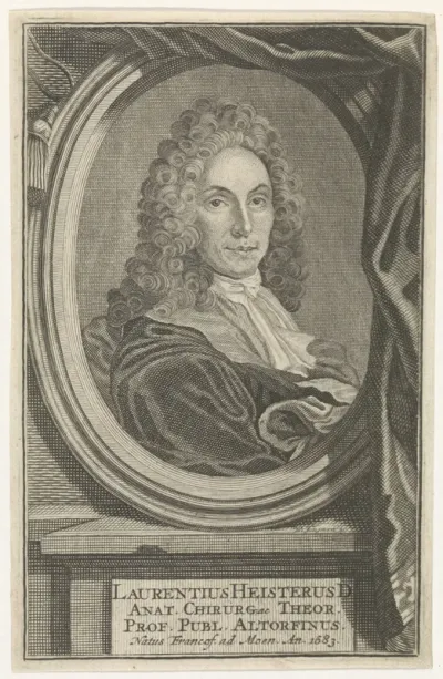 Portret van Lorenz Heister
