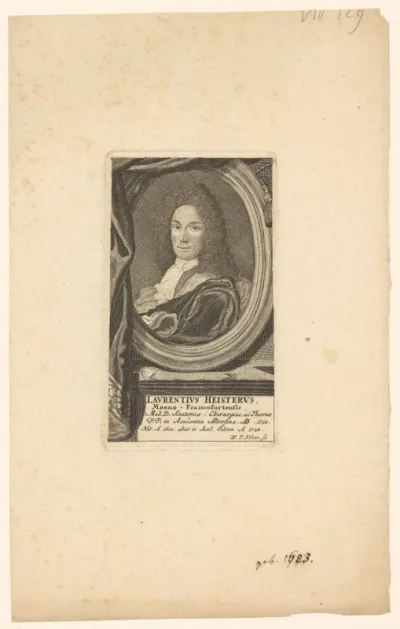 Portret van Lorenz Heister