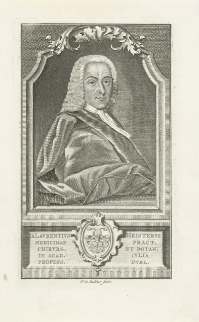 Portret van Lorenz Heister