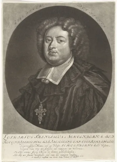 Portret van Lothar Franz, graaf van Schönborn, keurvorst en aartsbisschop van Mainz