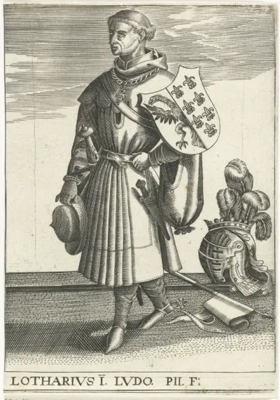 Portret van Lotharius I