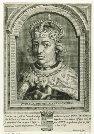 Portret van Lotharius II
