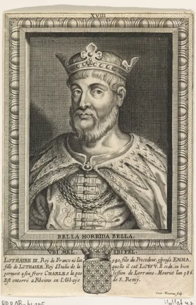 Portret van Lotharius III van Frankrijk