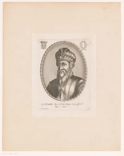 Portret van Lotharius van Frankrijk