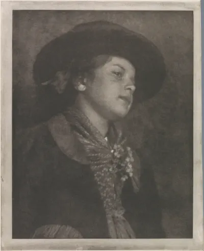Portret van Lotte Kühn, de dochter van de fotograaf