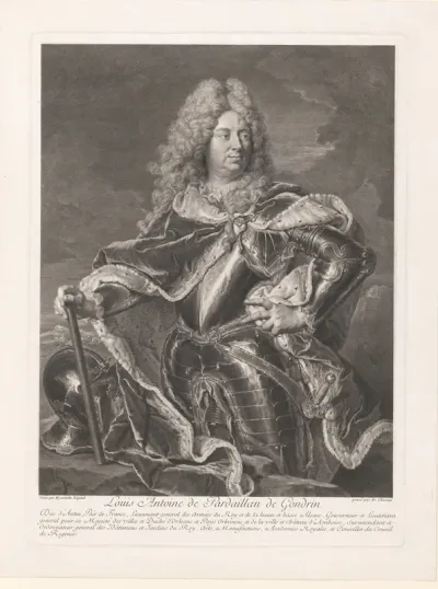 Portret van Louis Antoine de Pardaillan de Gondrin