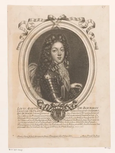 Portret van Louis Auguste de Bourbon, hertog van Maine