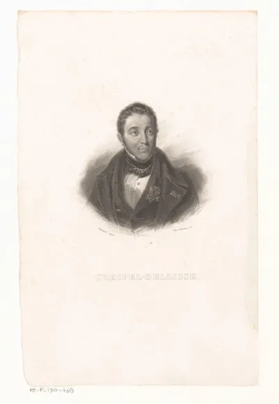 Portret van Louis Crespel-Dellisse