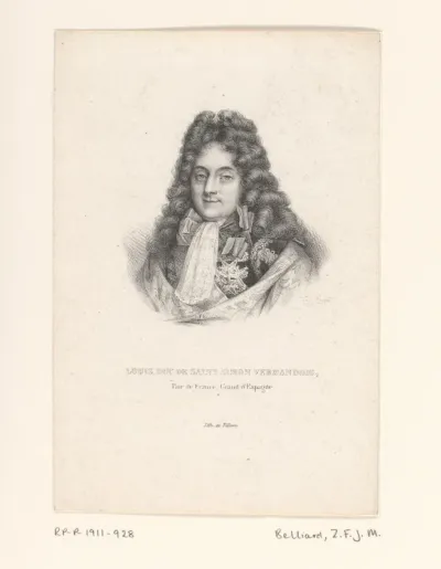 Portret van Louis de Rouvroy, hertog van Saint-Simon en Vermandois