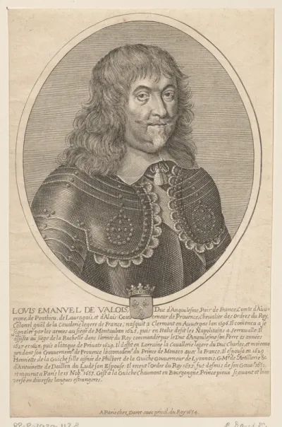 Portret van Louis-Emmanuel de Valois, hertog van Angoulême