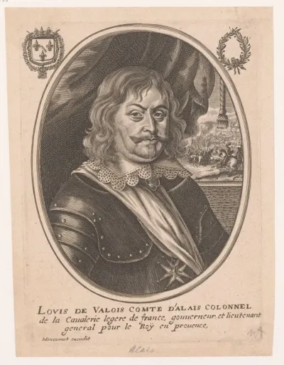 Portret van Louis Emmanuel de Valois