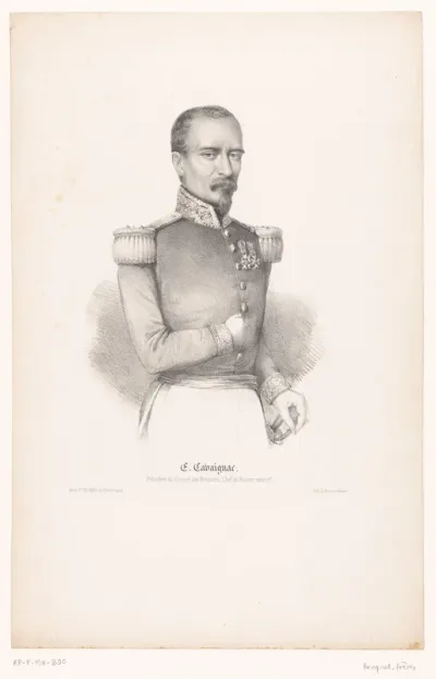 Portret van Louis-Eugène Cavaignac
