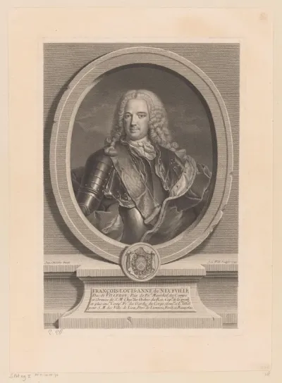 Portret van Louis François Anne de Neufville, duc de Villeroy