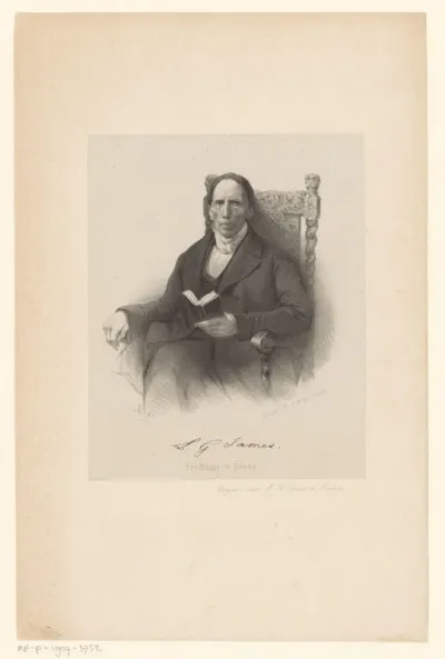 Portret van Louis Gabriël James